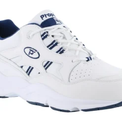 Propet Stability Walker White Navy