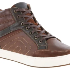 Propet Kenton High Top Casual Sneaker Brown